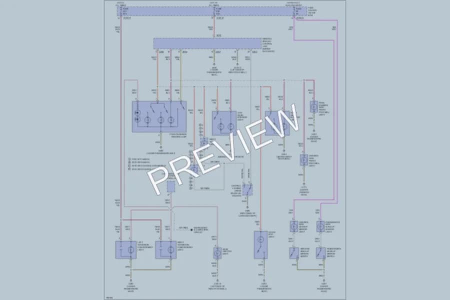 2003 BMW 325Ci Interior Lights wiring diagram preview