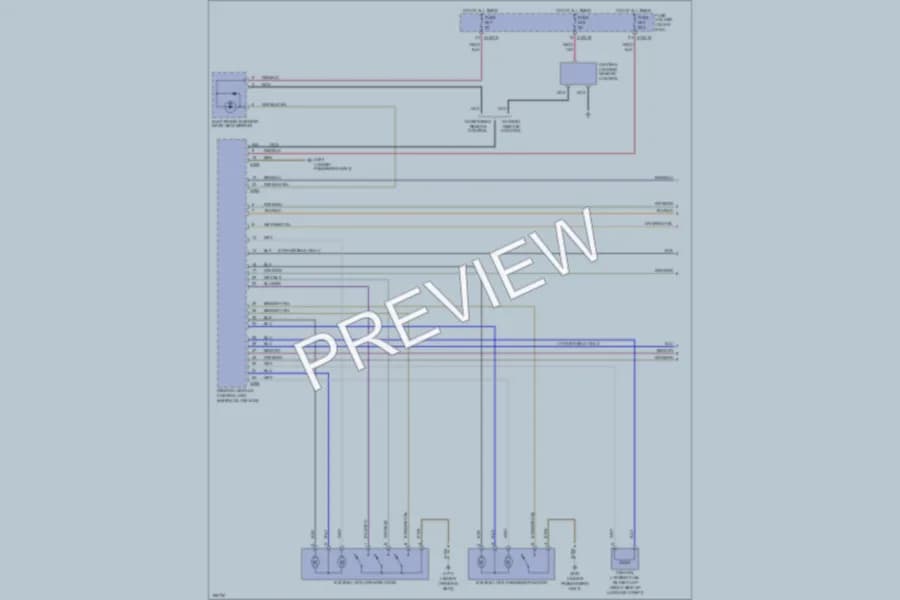 2003 BMW 325Ci Power Door Locks wiring diagram preview