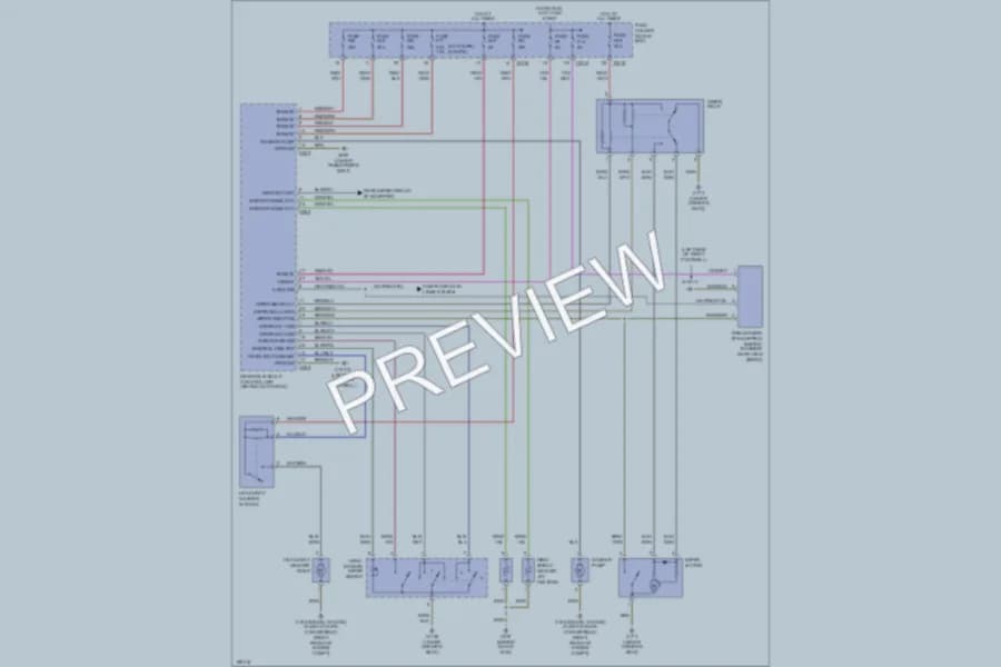 2003 BMW 325Ci Wiper Washer wiring diagram preview