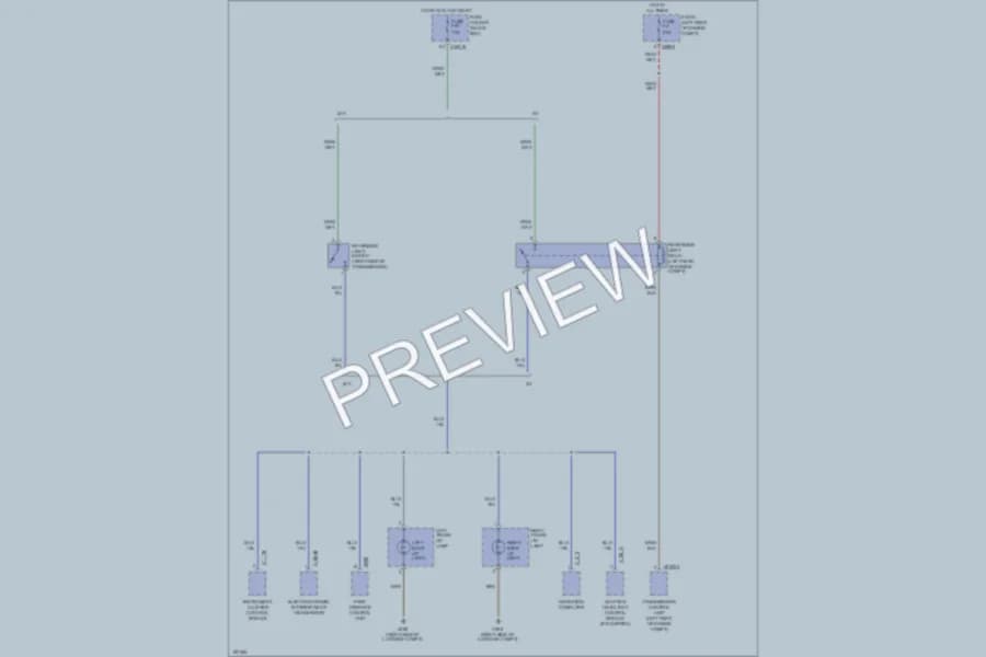 2003 BMW 325i Exterior Lights wiring diagram preview