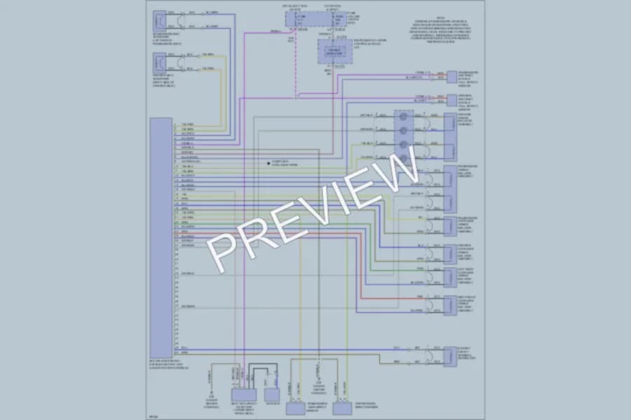 2003 BMW 330Ci Supplemental Restraints wiring diagram preview