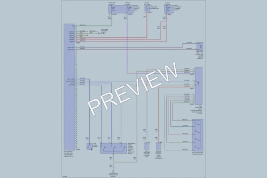 2003 BMW 330i Transmission wiring diagram preview