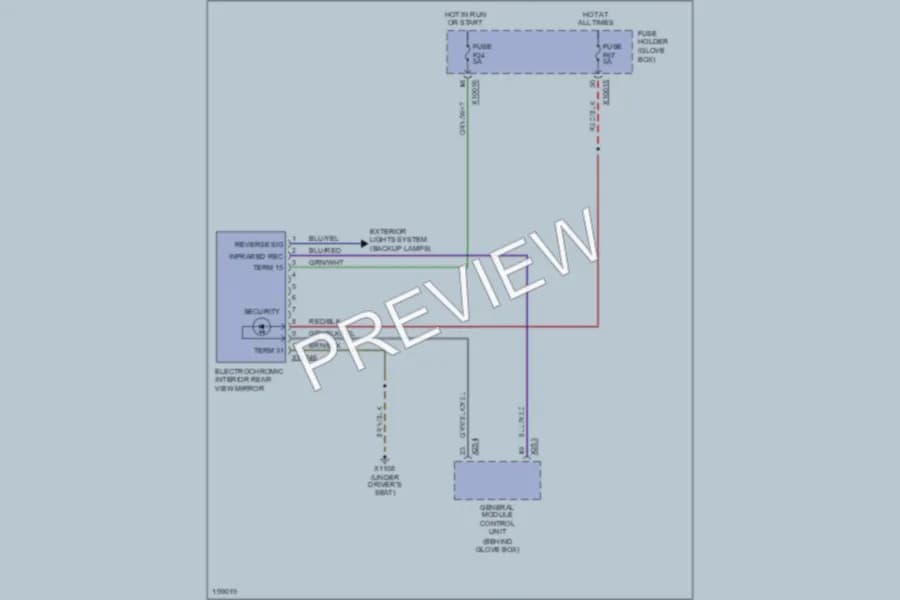 2003 BMW 330xi Power Mirrors wiring diagram preview