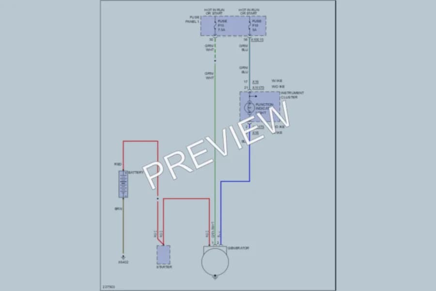 2003 BMW 525i Starting Charging wiring diagram preview