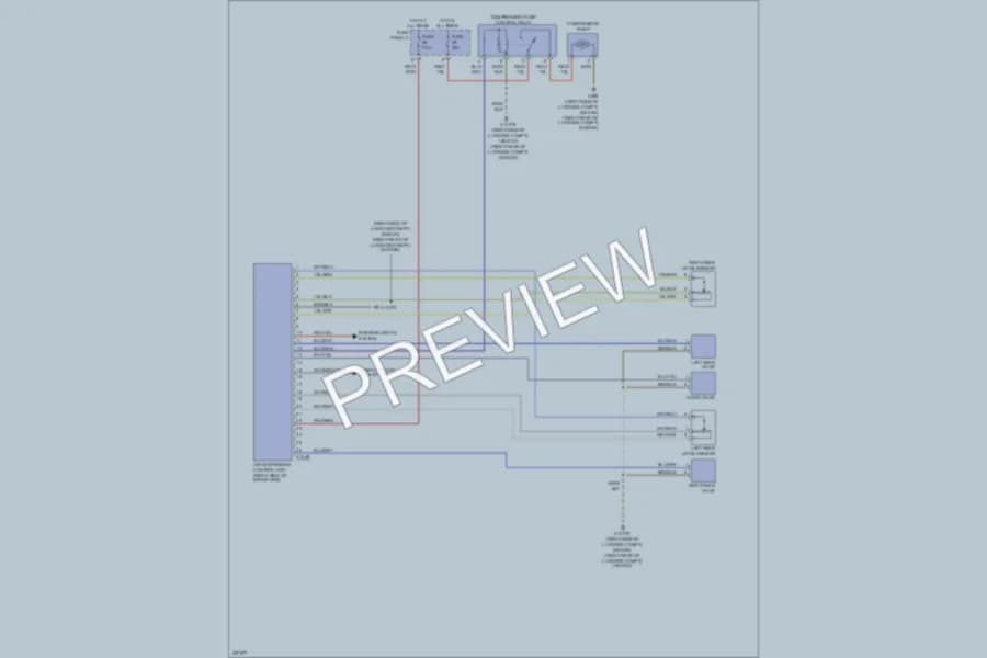 2003 BMW 530i Electronic Suspension wiring diagram preview