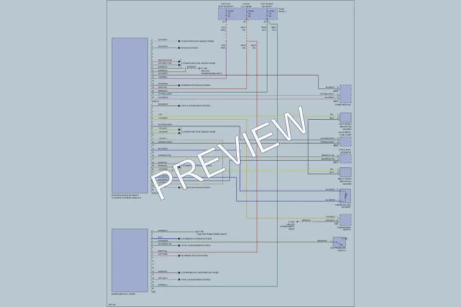 2003 BMW 530i Instrument Cluster wiring diagram preview