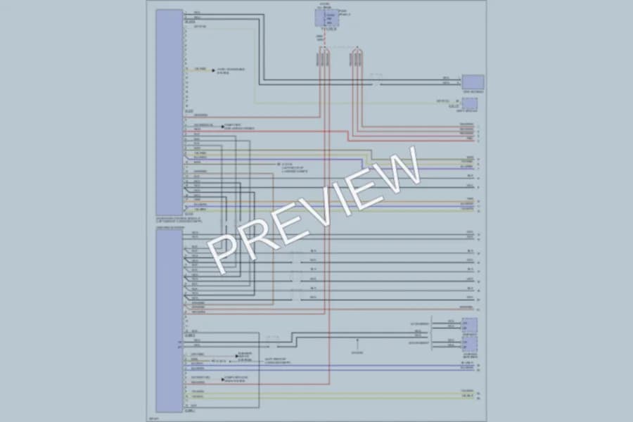 2003 BMW 540i Navigation wiring diagram preview