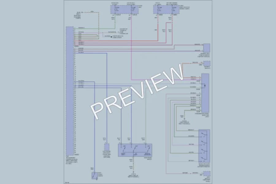2003 BMW 540i Transmission wiring diagram preview