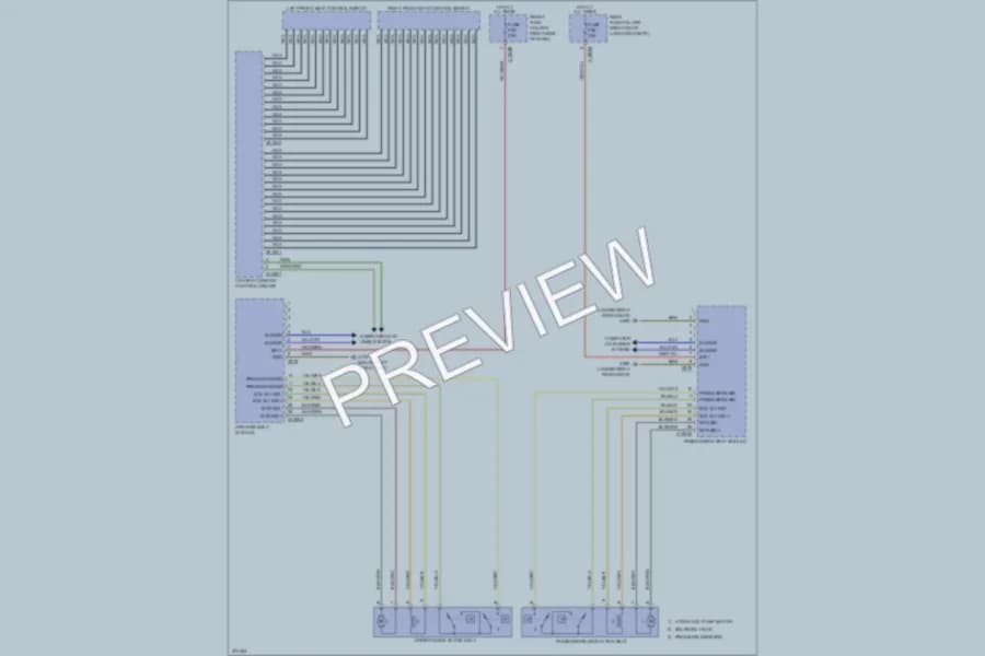 2003 BMW 745i Power Seats wiring diagram preview