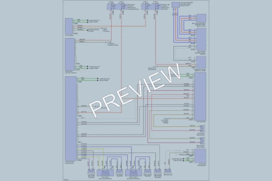 2003 BMW 745i Radio wiring diagram preview