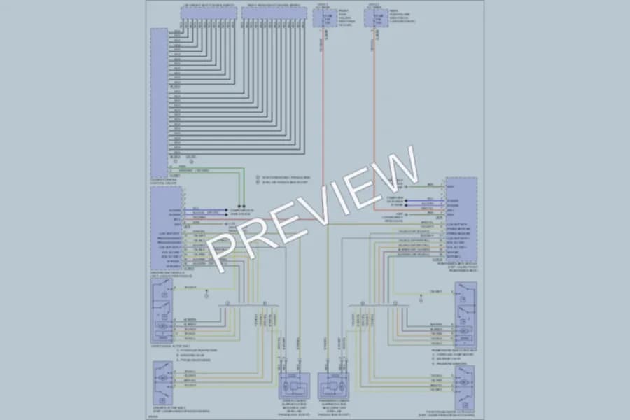 2003 BMW 760Li Power Seats wiring diagram preview