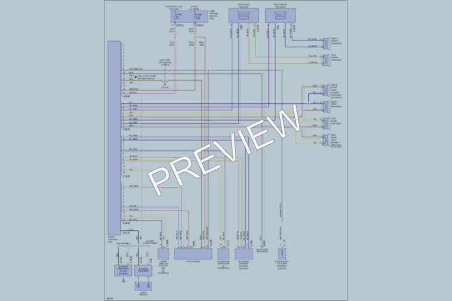 2003 BMW M3 Radio wiring diagram preview