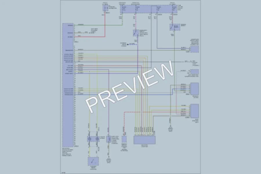 2003 BMW M3 Transmission wiring diagram preview