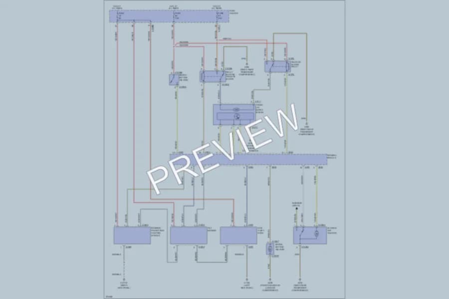 2003 BMW X5 Anti Theft wiring diagram preview