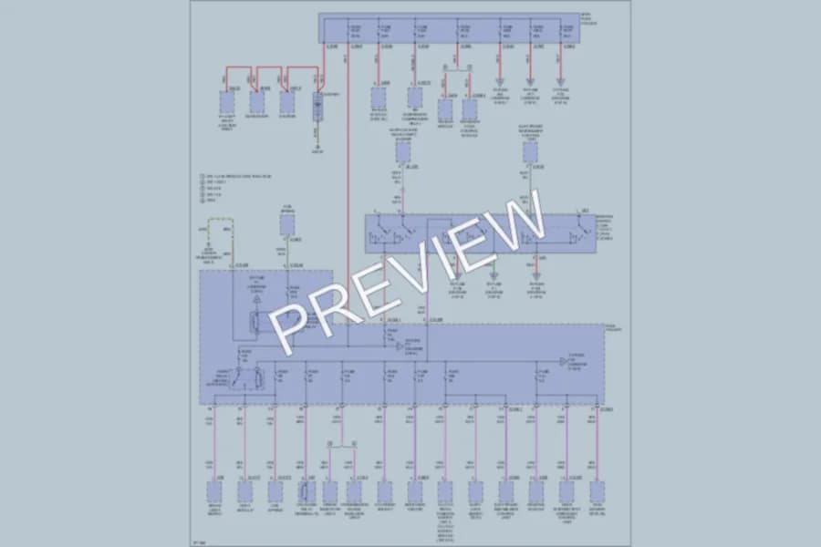 2003 BMW X5 Power Distribution wiring diagram preview