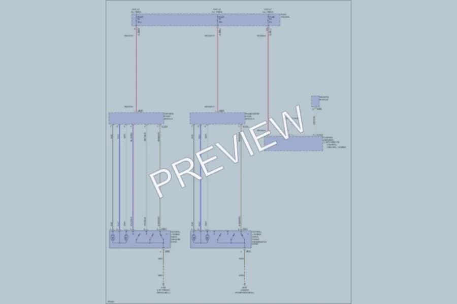 2003 BMW X5 Power Door Locks wiring diagram preview