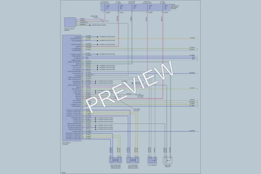 2003 BMW Z4 Headlights wiring diagram preview