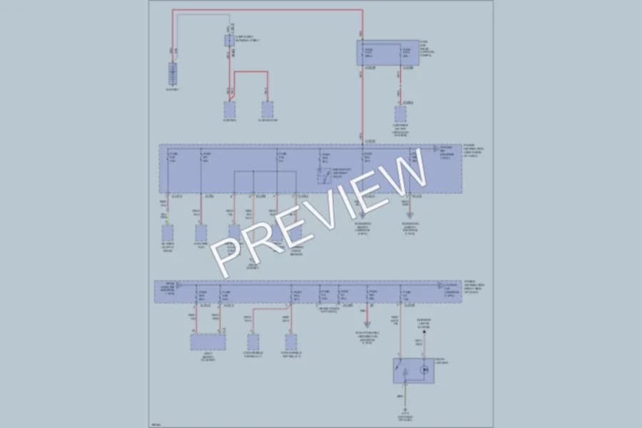 2003 BMW Z4 Power Distribution wiring diagram preview
