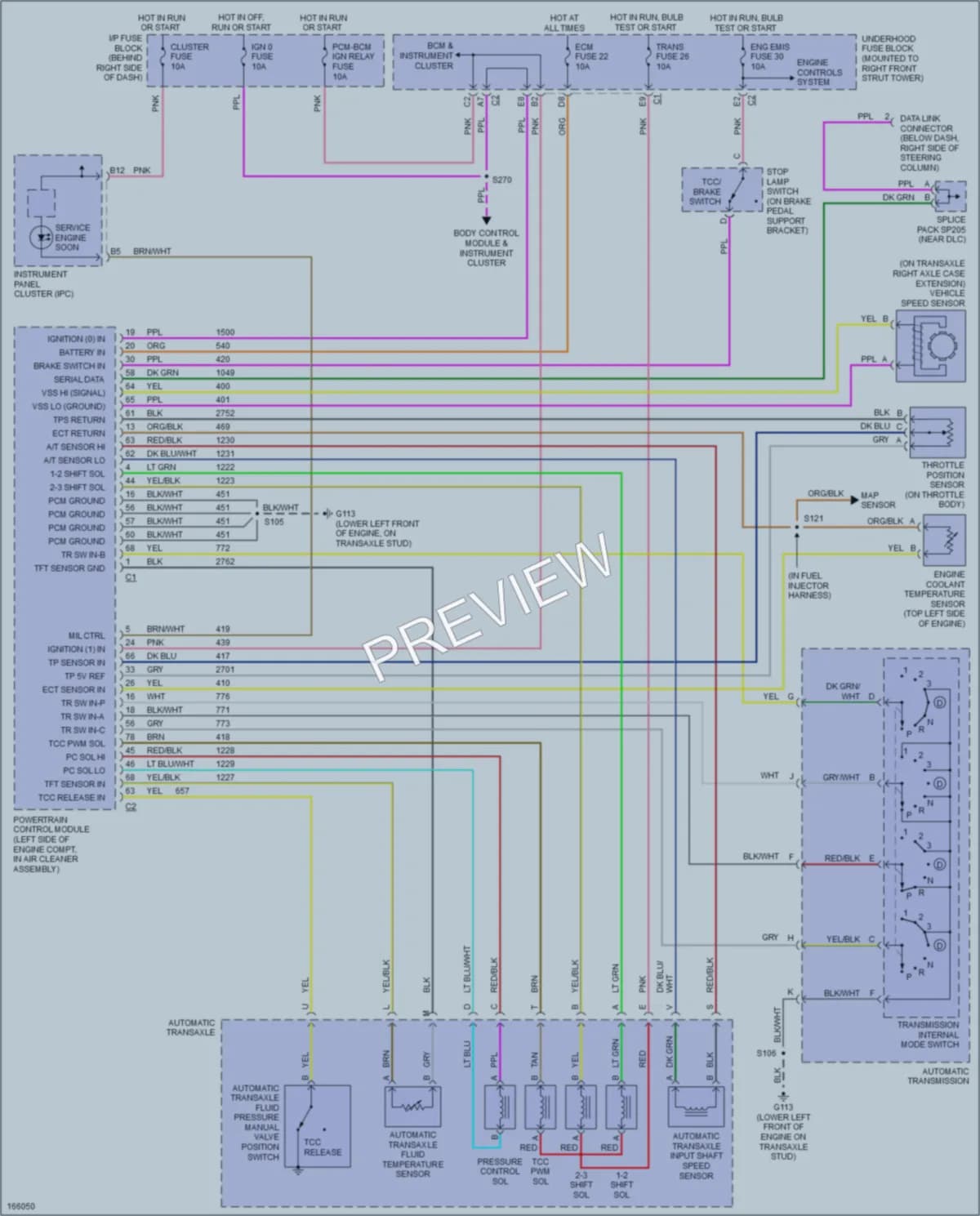 2003 Buick Century Transmission wiring diagram preview