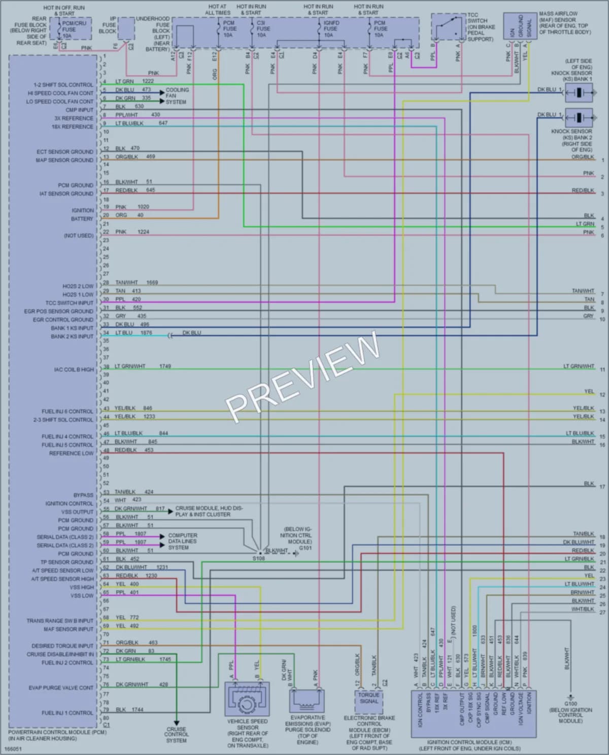 2003 Buick ParkAvenue Engine Performance wiring diagram preview