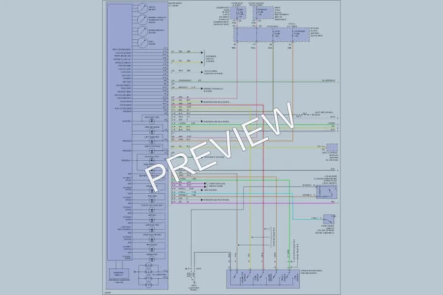 2003 Buick ParkAvenue Instrument Cluster wiring diagram preview