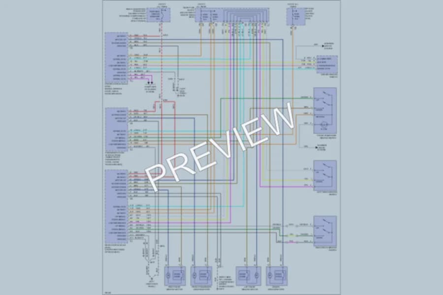 2003 Buick ParkAvenue Power Windows wiring diagram preview