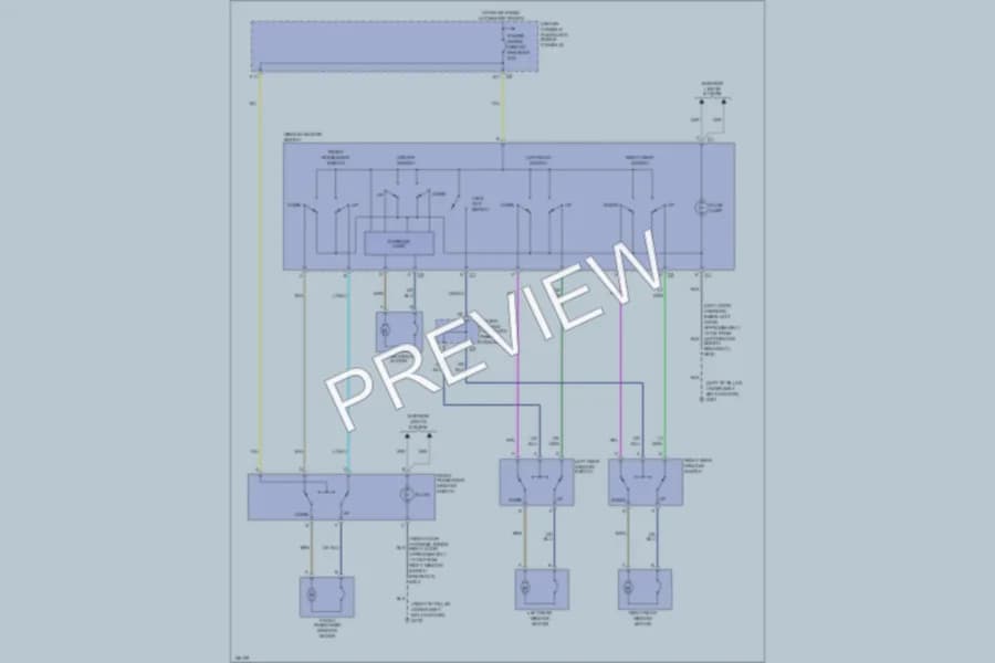 2003 Buick Rendezvous Power Windows wiring diagram preview