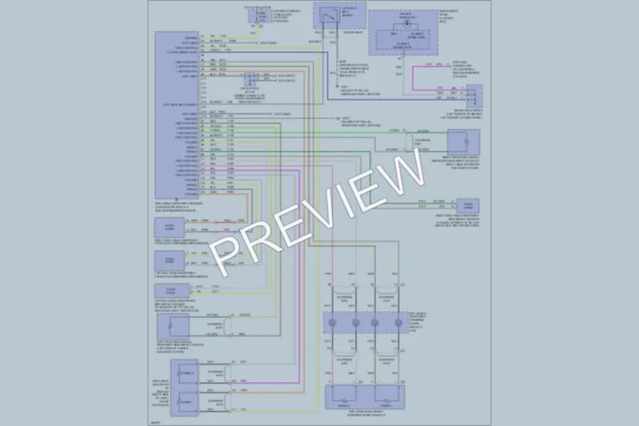 2003 Buick Rendezvous Supplemental Restraints wiring diagram preview