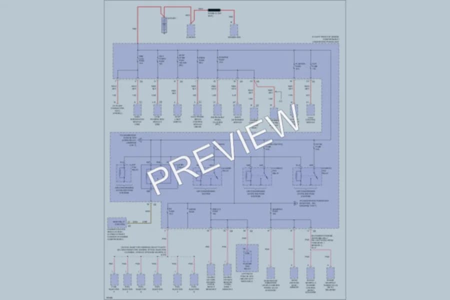 2003 Cadillac CTS Power Distribution wiring diagram preview