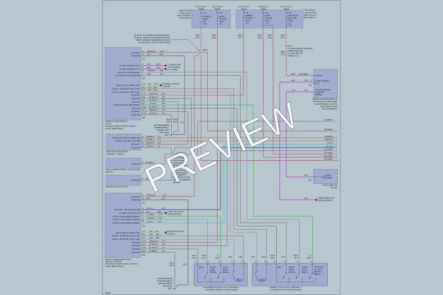 2003 Cadillac CTS Power Door Locks wiring diagram preview