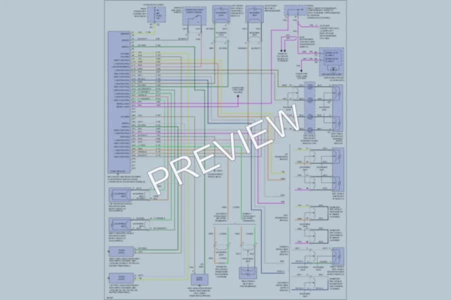 2003 Cadillac DeVille Supplemental Restraints wiring diagram preview