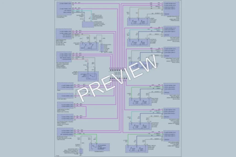 2003 Cadillac DeVille Warning Systems wiring diagram preview