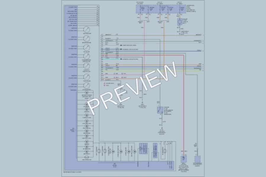 2003 Cadillac EscaladeESV Instrument Cluster wiring diagram preview