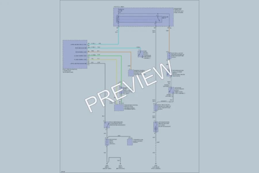 2003 Chevrolet Blazer Trunk Tailgate Fuel Door wiring diagram preview