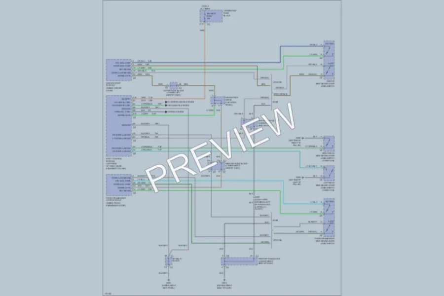 2003 Chevrolet 1500 Anti Theft wiring diagram preview with protected circuit layout
