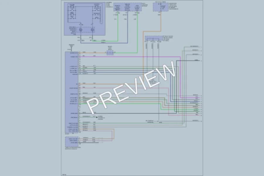 2003 Chevrolet 1500 Radio wiring diagram preview with protected circuit layout