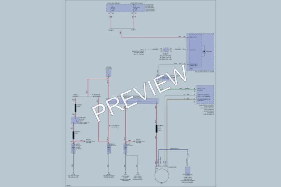2003 Chevrolet 1500 Starting Charging wiring diagram preview with protected circuit layout