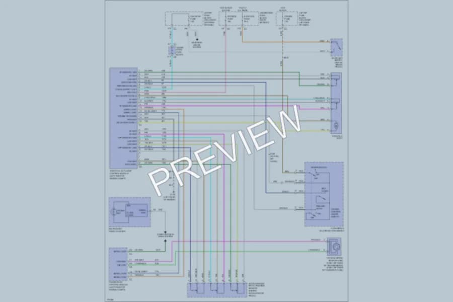 2003 Chevrolet 2500 Hd Cruise Control wiring diagram preview with protected circuit layout