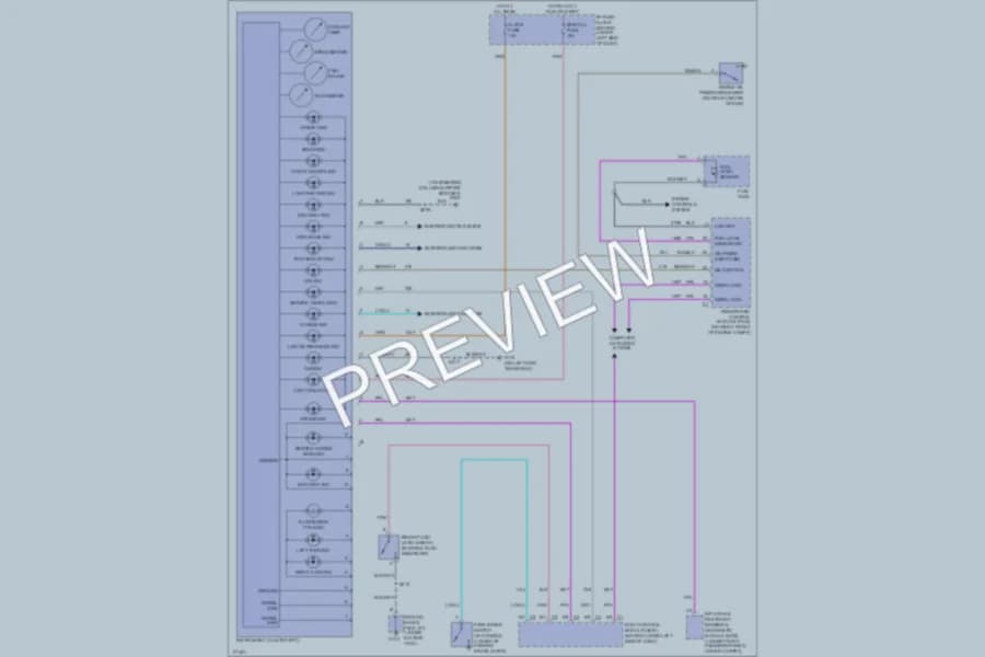 2003 Chevrolet Cavalier Instrument Cluster wiring diagram preview