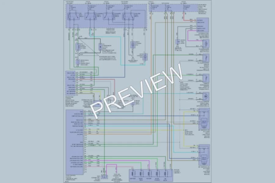 2003 Chevrolet Corvette Air Conditioning wiring diagram preview