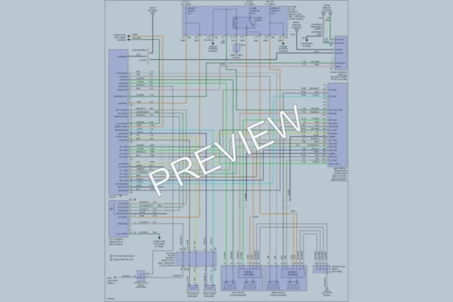 2003 Chevrolet Corvette Radio wiring diagram preview