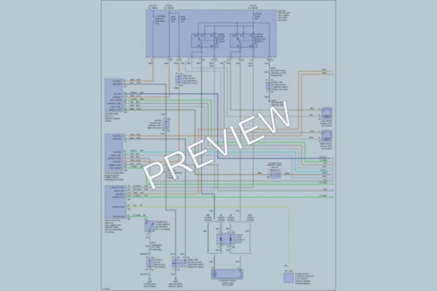 2003 Chevrolet K2500Suburban Power Door Locks wiring diagram preview