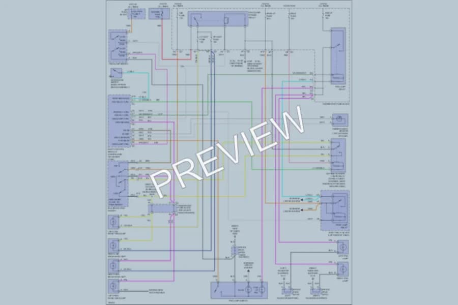 2003 Chevrolet S10 Headlights wiring diagram preview