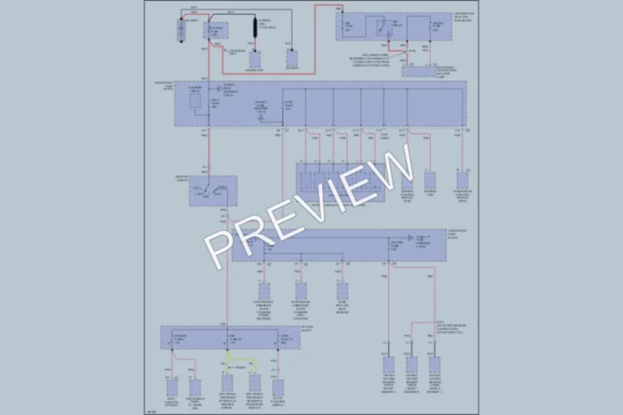 2003 Chevrolet S10 Power Distribution wiring diagram preview