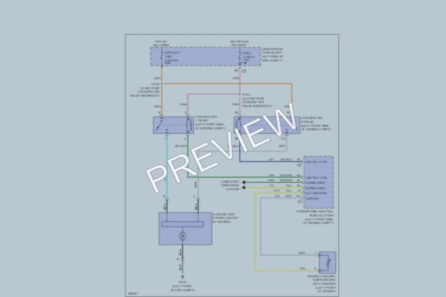 2003 Chevrolet SSR Cooling Fan wiring diagram preview