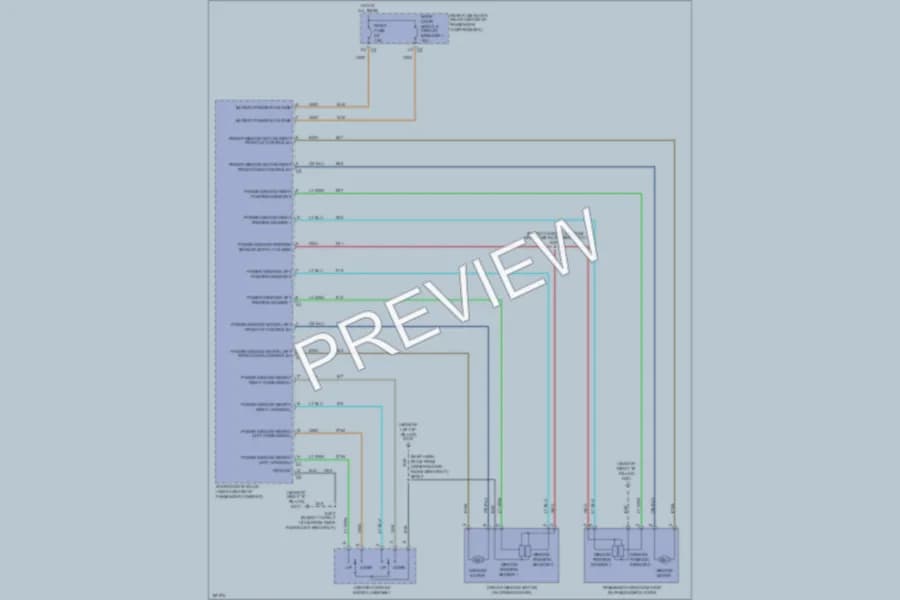 2003 Chevrolet SSR Power Windows wiring diagram preview
