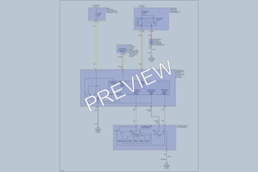 2003 Chevrolet SSR Wiper Washer wiring diagram preview