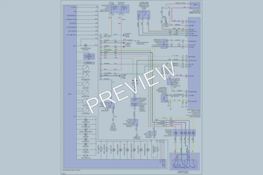 2003 Chevrolet TrailBlazer Instrument Cluster wiring diagram preview