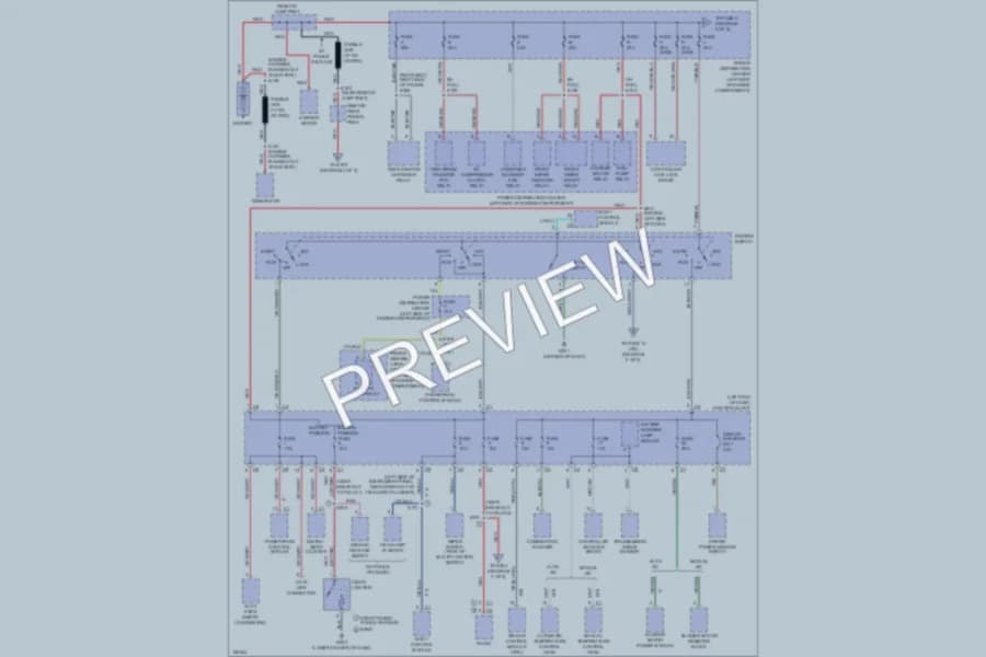 2003 Chrysler 300M Power Distribution wiring diagram preview