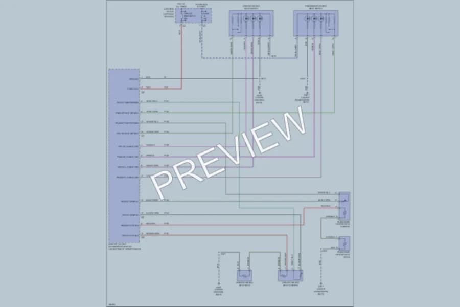 2003 Chrysler 300M Power Seats wiring diagram preview